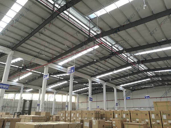 車間用降溫設(shè)備廠家，瑞泰風(fēng)工業(yè)大吊扇降溫效果怎么樣