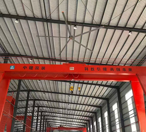 低噪音大風(fēng)量節(jié)能工業(yè)大吊扇 —— 廠房倉(cāng)儲(chǔ)車間夏季通風(fēng)降溫優(yōu)選設(shè)備